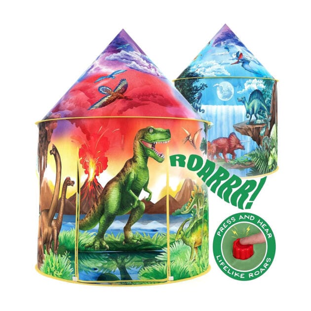 W&O Dinosaur Discovery Kids Tent with Roar Button