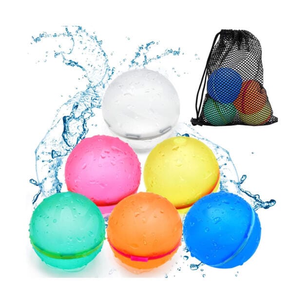 SOPPYCID Reusable Water Bomb Balloons, Latex-Free Silicone Water Ball